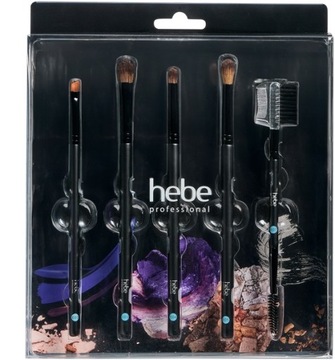 HEBE PROFESSIONAL Zestaw pędzli do makijażu oczu, 5 szt.