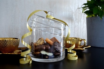 Стеклянная коробочка для шоколада h18 d15 Bijou Collection