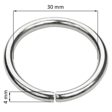 Кольцо серебряное LEAGUE RING 30 мм 10 ШТ. металл