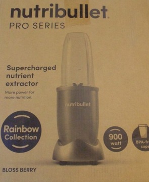 Blender NutriBullet PRO 900w kolor RÓŻOWY 9 częsci