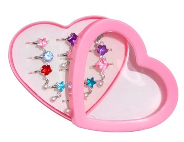 ЮВЕЛИРНЫЕ КОЛЬЦА ДЛЯ ДЕВОЧКИ набор из 12 штук