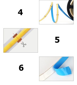 Неоновая светодиодная лента COB 12В 1м 480 диодов 4000К НЕЙТРАЛЬНО БЕЛАЯ ОДНОРОДНАЯ 8ММ