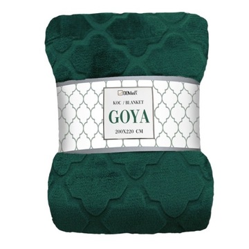 GRUBY MIĘKKI KOC WYTŁACZANY 200x220 CM PLED NARZUTA KOLORY DO WYBORU