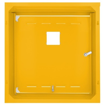 ЯЩИК ГАЗОВЫЙ ШКАФ 60х70х25 ЖЕЛТЫЙ БЕЗ ЗАДНИЦЫ