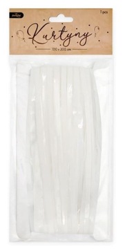 ДЕКОРАТИВНАЯ ШТОРА БЕЛАЯ 100Х200СМ ФОТОКАБОНКА ПРИЧАСТЬЕ СВАДЬБА КРЕЩЕНИЕ