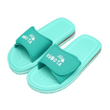 KLAPKI DAMSKIE KUBOTA 38 RZEP LEKKIE REGULOWANE CZARNE KLAPKI PO DOMU 38