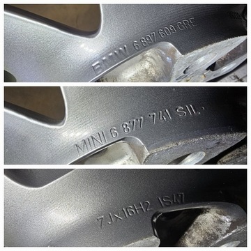4× DISK HLINÍK BMW OE 1 F40 7.0" X 16" 5X112 ET 47