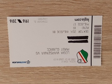 Legia Warszawa - Piast Gliwice , 2016 rok