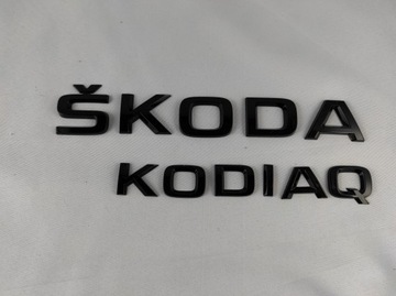 NÁPIS SKODA NA ZADNÍ KRYT KODIAK ČERNÁ