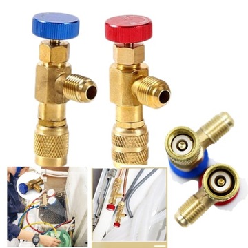 Комплект заливных кранов R32 R410a R600 R134a охлаждающей жидкости