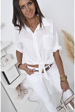 СЛУЧАЙНАЯ ВЕСЕННЯЯ РУБАШКА, ЗАВЯЗАННАЯ НИЗУ! ВЗ.1