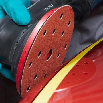 INDASA RHYNOGRIP RED LINE DYSK D125 8H P240 KRĄŻKI ŚCIERNE RZEP