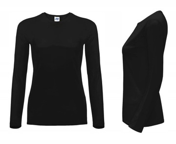 T-SHIRT DAMSKA koszulka z długim rękawem JHK TSRL CMF LS czarna BK r. M