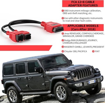 АДАПТЕР FIAT/CHRYSLER 12+8PIN SGW SECURITY GATEWAY Адаптер интерфейса OBD2