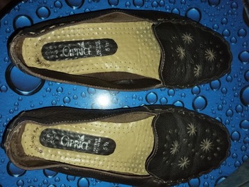 CAPRICE brązowe buty ze skóry naturalnej roz 39