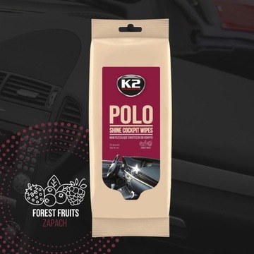 K2 POLO SHINE влажные салфетки для кабины пилота
