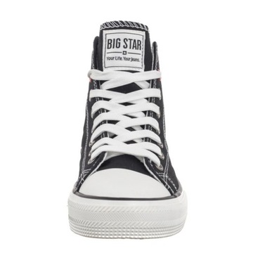 Buty Damskie Trampki za Kostkę Big Star Czarne NN274659