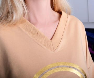 КОМПЛЕКТ ЖЕНСКОГО СПОРТИВНОГО КОМПЛЕКТА BROWN MIRACLE GOLD SHINE SHINE PARTS до 5XL 723