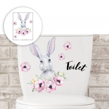 NAKLEJKI NA TOALETĘ RÓŻOWE NAKLEJKI NA SIEDZENIE 3 SZT.