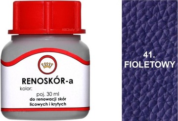 FIOLETOWY 41 FIOLETOWA FARBA RENOSKÓR 30 ml DO BUTÓW SKÓRY CHOLEWKI WILBRA