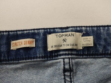 TOPMAN SKINNY MĘSKIE SPODNIE JEANS rozm. 28S