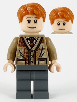 Lego Nowa Figurka Minifigurka Arthur Weasley - Dark Tan Sweater hp211