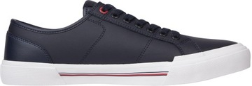 TOMMY HILFIGER BUTY MĘSKIE SKÓRZANE GRANATOWE r.44