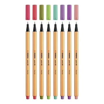 Хайлайтер Stabilo Boss, 23 цвета, набор в футляре + 8 шт БЕСПЛАТНЫХ лайнеров.