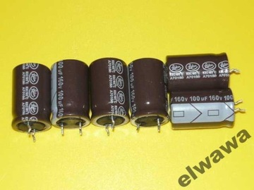 Kondensator el. 100uF 160V LELON RXC LOW ESR 15szt