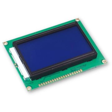 Niebieski wyświetlacz LCD 12864 128x64 ST7920 5V do Arduino Raspberry