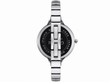 srebrny Zegarek DAMSKI delikatna bransoleta elegancki modny na prezent