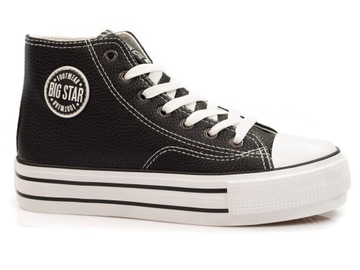 КРОССОВКИ ЖЕНСКИЕ BIG STAR GG274012 ЧЕРНЫЕ 38