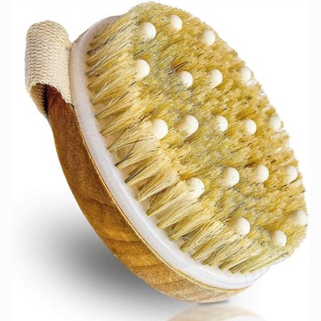 Szczotka 2w1 do masażu i mycia, włosie naturalne