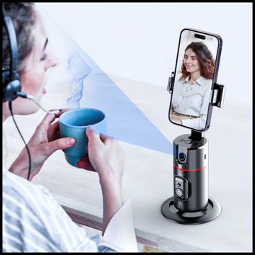 SMART TIPOD ТРЕКЕР ДЛЯ КРЕПЛЕНИЯ НА ШТАТИВ КАМЕРА AI 360 С ОТСЛЕЖИВАНИЕМ ЛИЦ