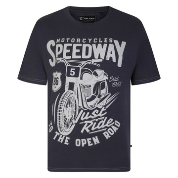 Duża koszulka męska T-SHIRT KAM duże rozmiary 5XL 166 cm