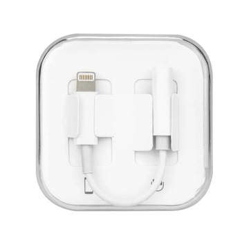 Adapter HF/audio do iPhone Lightning 8-pin do Jack 3,5mm BOX (w pudełku,