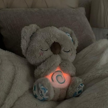 SZUMIĄCY KOALA MIŚ ODDYCHAJĄCA PRZYTULANKA MASKOTKA SZUMIĄCA USPOKAJACZ