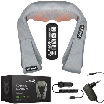 МАССАЖЕР ШИАЦУ МАССАЖНАЯ ПОДУШКА СПИНЫ, ШЕИ, ТЕЛА АЛЬФА