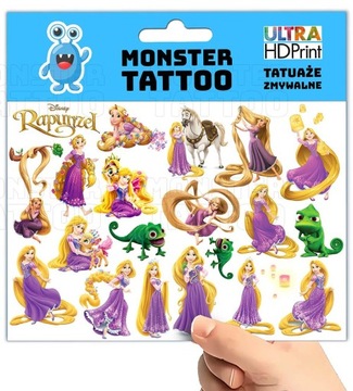 МОЮЩИЕСЯ ВРЕМЕННЫЕ ТАТУ ДЛЯ ДЕТЕЙ ДЕТСКАЯ РАПУНЦЕЛЬ ОРИГИНАЛЬНЫЕ ДИЗАЙНЫ