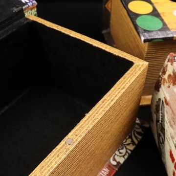 Ретро крышка коробки для салфеток деревянная бумага для лица для декора парикмахерской в ​​белом стиле