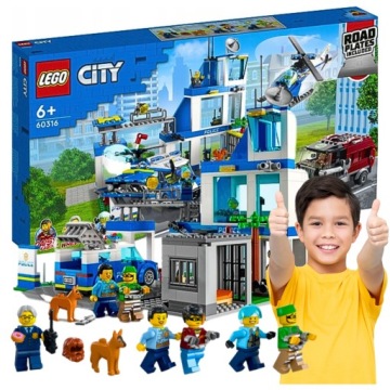 LEGO CITY POLICJA POSTERUNEK POLICYJNY KOMISARIAT ZESTAW KLOCKÓW FIGURKI