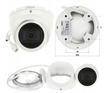 Zestaw Dahua Monitoring IP PoE 5MPx- 6x Kamera IP PoE + Rejestrator + DYSK