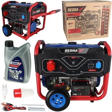 GENERATOR PRĄDU DEDRA Agregat prądotwórczy 8,3 kW AVR 230V 400V rozruch el.
