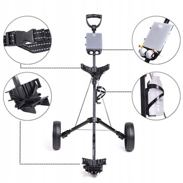 Складная тележка для гольфа Складная тележка для гольфа на 2 колесах