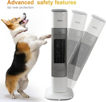 WYDAJNY TERMOWENTYLATOR+ PILOT ZDALNEGO STEROWANIA