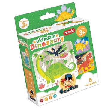 CzuCzu puzzle Układam dinozaury 3+