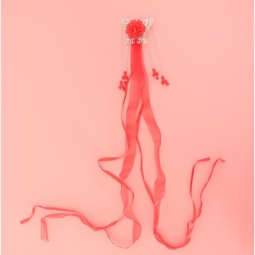 Длинные филигранные акриловые бусины в виде красной бабочки