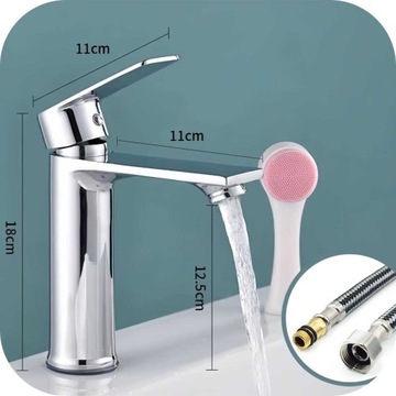 НАСТОЛЬНАЯ УМЫВАЛЬНИКА ДЛЯ ВАННОЙ КОМНАТЫ FAPPER, ХРОМИРОВАННЫЙ СМЕШАТЕЛЬ ДЛЯ УМЫВАЛЬНИКА