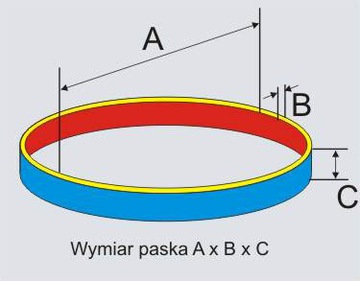 Pasek Audio Płaski 69 x 0,6 x 3,0