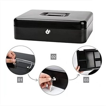 ДЕНЕЖНАЯ КАССЕТА, МОНЕТЫ, МОНЕТЫ, БАНКНОТЫ, МЕТАЛЛИЧЕСКИЙ СЕЙФ ДЛЯ КЛЮЧЕЙ, БОЛЬШОЙ